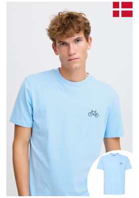 CASUAL FRIDAY Etienne 5410, Világoskék  Rövid Ujjú Póló