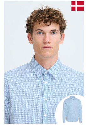 CASUAL FRIDAY Fridi 5588, Világoskék Hosszú Ujjú Ing 