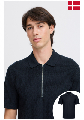 CASUAL FRIDAY Joe 5396, Sötétkék Kötött Rövid Ujjú Pulóver