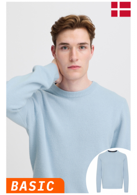 CASUAL FRIDAY Karl 3970, Világoskék Kötött Gyapjú Polóver NOOS