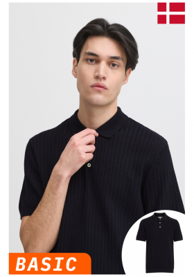 CASUAL FRIDAY Karl 5091, Sötétkék Rövid Ujjú Pulóver