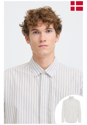 CASUAL FRIDAY Knud 6046, Csíkos Hosszú Ujjú Ing