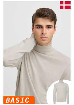 CASUAL FRIDAY Konrad Merino 1483, Bézs Kötött Garbo Pulóver, NOOS