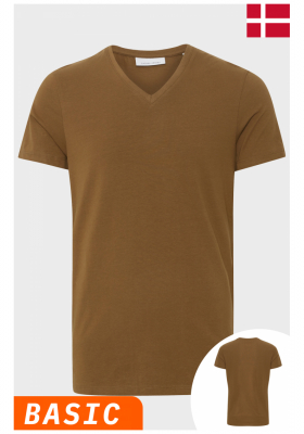 CASUAL FRIDAY Lincoln 3062, Barna Rövid Ujjú Póló, NOOS