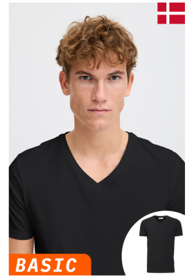 CASUAL FRIDAY Lincoln 3062, Fekete Rövid Ujjú Póló, NOOS