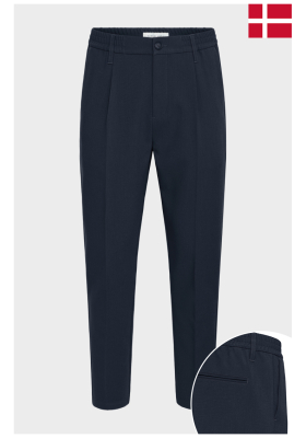 CASUAL FRIDAY Marc 6531, Fekete Elegáns Hosszúnadrág