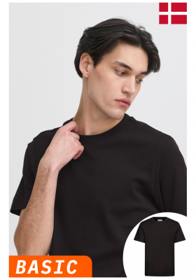 CASUAL FRIDAY Nilo 5642, Fekete Rövid Ujjú Póló NOOS