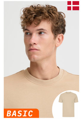 CASUAL FRIDAY Nilo 5642, Világosbarna Rövid Ujjú Póló NOOS