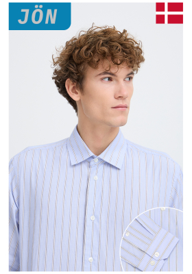 Ingek és nyakkendők - Hosszú ujjú CASUAL FRIDAY Olsson 6147, Világoskék Hosszú Ujjú Ing CASUAL FRIDAY Olsson 6147, Világoskék Hosszú Ujjú Ing