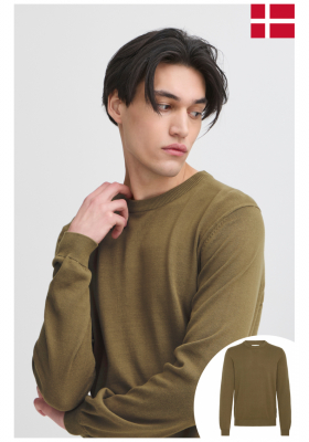 CASUAL FRIDAY Osvald, 5633, Zöld Kötött Pulóver