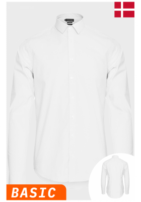 CASUAL FRIDAY Palle 0924, Fehér Hosszú Ujjú Ing, NOOS