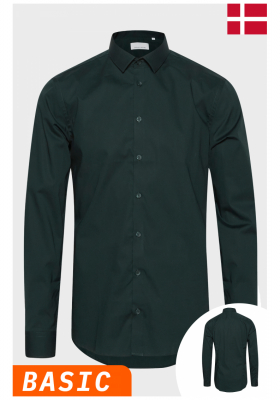 CASUAL FRIDAY Palle 0924, Fenyőzöld Hosszú Ujjú Ing