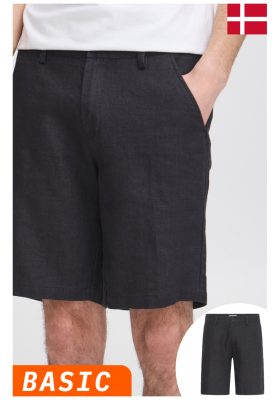 CASUAL FRIDAY Pandrup 5166, Sötétkék Lenvászon Rövidnadrág