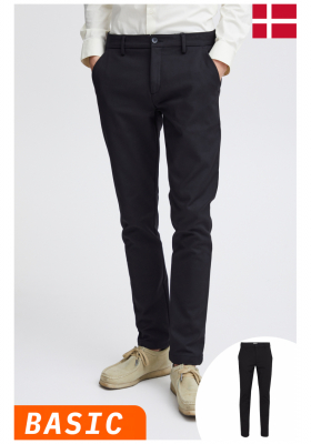 CASUAL FRIDAY Philip 2776, Fekete Elegáns Nadrág, NOOS