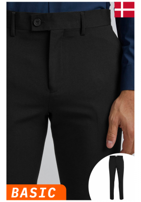 CASUAL FRIDAY Pihl 1726, Fekete Öltöny Nadrág, NOOS