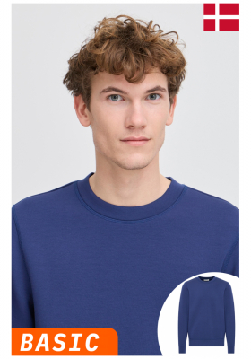 CASUAL FRIDAY Sebastian 4731, Égkék Környakú Pulóver