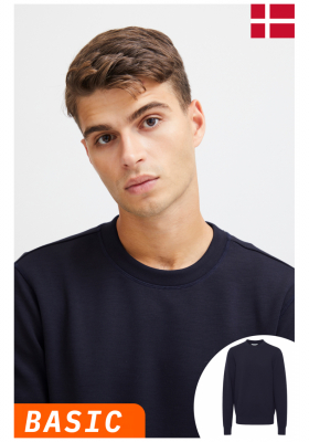 CASUAL FRIDAY Sebastian 4731, Kék Környakú Pulóver, NOOS