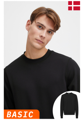 CASUAL FRIDAY Sebastian 4731,Fekete Környakú Pulóver, NOOS