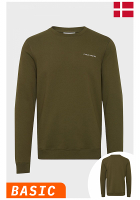 CASUAL FRIDAY Severin 4054, Zöld Környakú Pulóver, NOOS