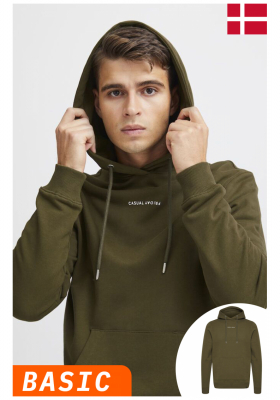 CASUAL FRIDAY Sinius 4055, Zöld Kapucnis Pulóver