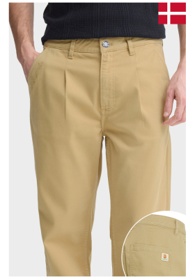 CASUAL FRIDAY Sun Maddox 0508, Világosbarna Chinonadrág