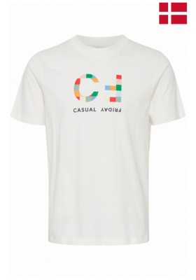 CASUAL FRIDAY Thor 4735, Fehér, Nyomtatott Rövid Ujjú Póló