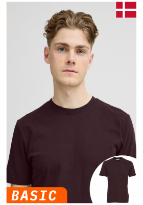 CASUAL FRIDAY Thor 4834, Csokoládébarna Rövid Ujjú Póló, NOOS