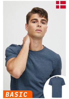 CASUAL FRIDAY Thor 4834, Sötétkék Rövid Ujjú Póló, NOOS