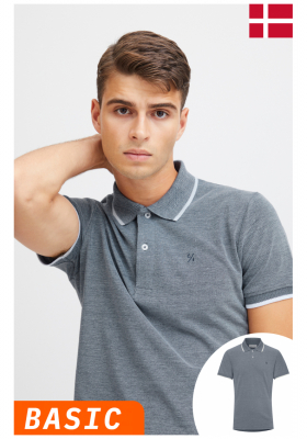 CASUAL FRIDAY Tristan 3969, Kék Rövid Ujjú Ingpóló, NOOS