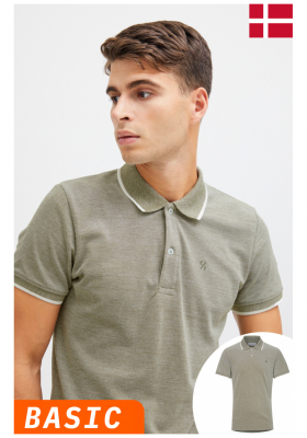 CASUAL FRIDAY Tristan 3969, Zöld Rövid Ujjú Ingpóló, NOOS