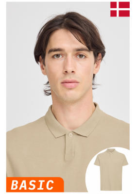 CASUAL FRIDAY Tristan 5107, Drapp Rövid Ujjú Ingpóló