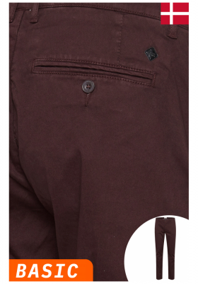 CASUAL FRIDAY Viggo 3448, Bordó Chinonadrág, NOOS