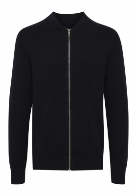 CASUAL FRIDAY Zipper 1986,Fekete Kötött Kardigán