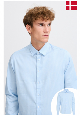 Ingek és nyakkendők - Hosszú ujjú CASUAL FRIDAY Griffin 5437, Világoskék Hosszú Ujjú Ing CASUAL FRIDAY Griffin 5437, Világoskék Hosszú Ujjú Ing