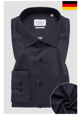 ETERNA Modern Fit 1054, Piros, Mintás Hosszú Ujjú Ing