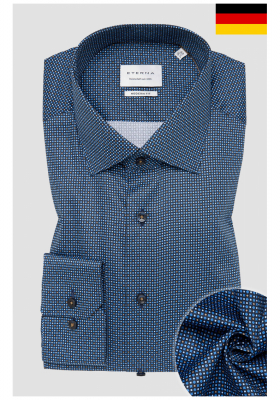ETERNA Modern Fit 1054, Sötétkék Hosszú Ujjú Ing