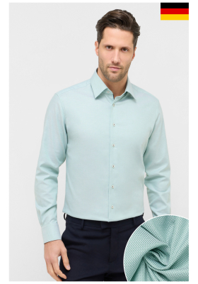 ETERNA  Modern Fit 2132, Halványzöld Hosszú Ujjú Ing