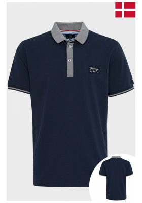 FQ1924 Percy 0789, Sötétkék Rövid Ujjú Ingpóló