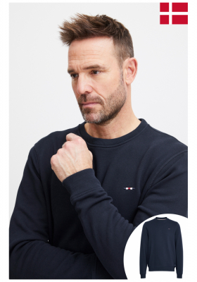 FQ1924 William 0401, Sötétkék Környakú Pulóver