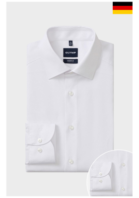 OLYMP Luxor 9924, Fehér Hosszú Ujjú Ing Modern Fit New Kent