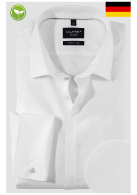 Ingek és nyakkendők Hosszú ujjú OLYMP No. Six 0491, Fehér Hosszú Ujjú Ing, Super Slim, Urban Ken OLYMP No. Six 0491, Fehér Hosszú Ujjú Ing, Super Slim, Urban Ken