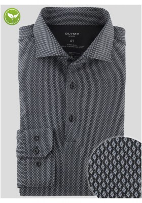 Ingek és nyakkendők - Hosszú ujjú OLYMP No. Six 24/Seven 2517, Fekete Hosszú Ujjú Ing, Super slim, Urban Kent OLYMP No. Six 24/Seven 2517, Fekete Hosszú Ujjú Ing, Super slim, Urban Kent