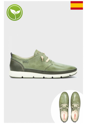 PIKOLINOS Fuencarral 4266C1, Zöld Borjúbőr Félcipő