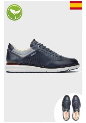 PIKOLINOS Manacor M1A-4250C1, Kék Borjúbőr Sneaker Félcipő