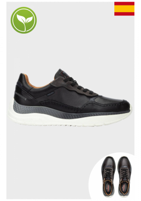 PIKOLINOS Motril M2C-6388C1, Fekete Borjúbőr Félcipő