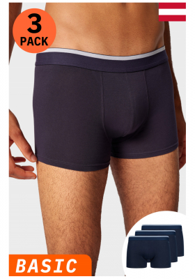 SKINY Cotton Multipack 5742, Kék Boxer Tripla Csomag