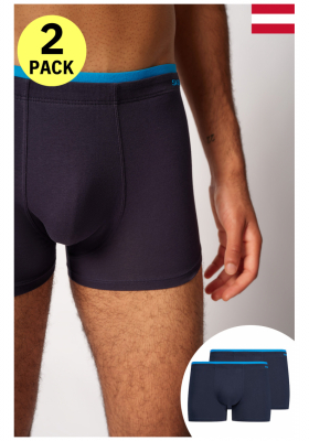 SKINY Cotton Multipack 6178, Kék Boxeralsó Dupla Csomag