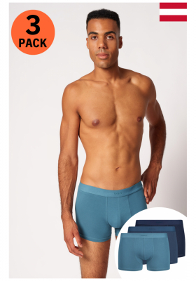 SKINY Cotton Multipack 6179, Boxeralsó Kék ÁrnyalatokTripla Csomag