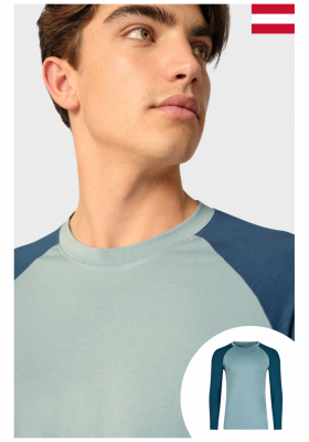 SKINY Mix & Match 0509, Világoskék Hosszú Ujjú Pizsama, Póló