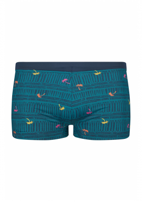 SKINY Summer Island 0060, Kék Pálmafák Boxer Úszónadrág